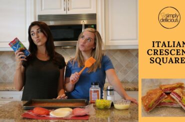 Easy Appetizer Recipe: Italian Crescent Squares (pepperoni, salami, provolone, + more)