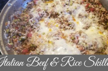 Italian Beef and Rice Skillet