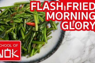 Quick and Easy Flash Fried Morning Glory Recipe! | Wok Wednesdays