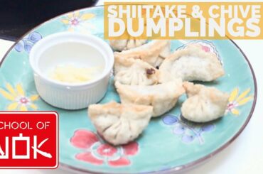 Crispy Chinese Shiitake and Chive Dumplings Recipe | Vegetarian Dim Sum Jiaozi! | Wok Wednesdays