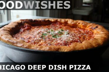 Chicago Deep Dish Pizza - Food Wishes - Chicago-Style Pizza