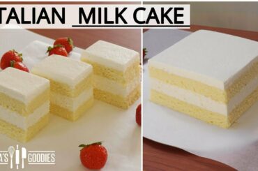 Italian MILK CAKE recipe  ( TORTA KINDER PARADISO )
