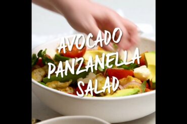 Avocado Panzanella salad