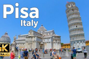 Pisa, Italy Walking Tour (4k ultra hd 60fps)