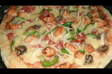 Mushroom CrustPizza |Cheese Loaded Pizza |How To Make Pizza At Home Easy Recipe |Urban Food Secrets