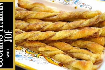Delicious Cinnamon Puff Pastry Twists Cooking Italain with Joe