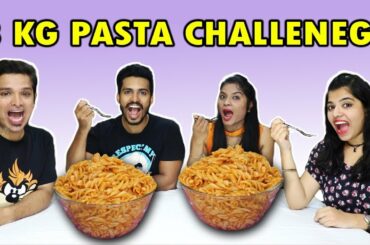3 KG PASTA EATING CHALLENGE | PASTA EATING COMPETITION | 3 kg पास्ता ईटिंग चॅलेंज