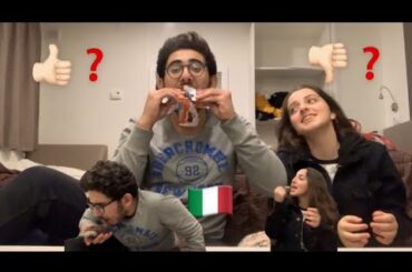 Trying italian snacks *disgusting* 🇮🇹 || *جرّبنا أكل إيطالي *مقرف 🇮🇹