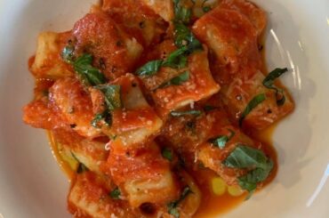 Classic Potato Gnocchi | Easy Home Made Recipe |  With Tomato Sauce