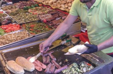 Italy Street Food. Stuffed Sandwiches 'Panini' from Palermo, Sicily