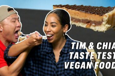 Can Timothy DeLaGhetto & Chia Habte Tell Which Dishes are Vegan?  || Down the Hatch