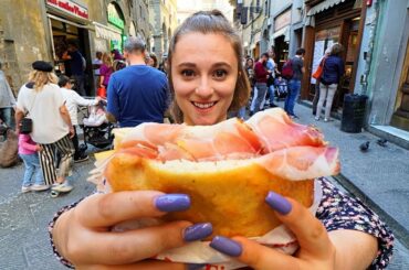 Street Food in Italy - FLORENCE'S #1 PANINI at All'antico Vinaio + ITALIAN STREET FOOD in Tuscany!