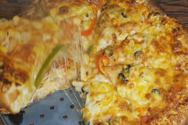 Cheese pizza soft & yummy yummy recipe with Atif
