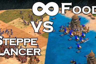 Infinite ∞ Food vs Steppe Lancers! (Reupload)