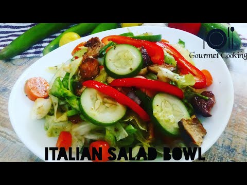 Healthy Italian Salad for weight loss| Gourmet Cooking Healthy Italian Salad for weight loss| Gourmet Cooking