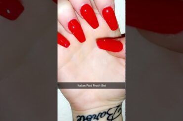 Red nails  - Italian red