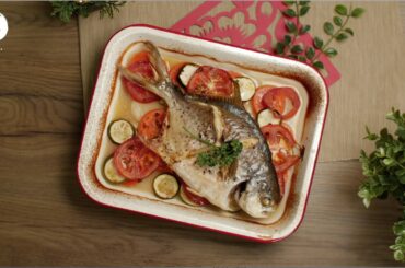 義式蒸烤魚｜ Italian Baked Fish ｜ 新式年菜｜Cooking ASMR