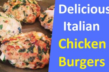 Italian Chicken Burgers Recipe By Risa - How to make Chicken Burger at Home