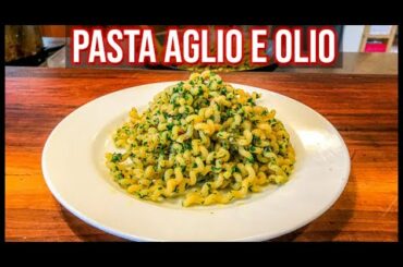Pasta Aglio e Olio | Fusilli Col Buco Aglio e Olio