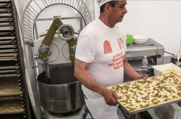Italy Street Food. 'Farinata' and 'Focaccia'