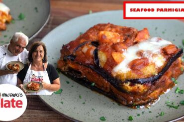 EGGPLANT PARMIGIANA with SEAFOOD | Parmigiana di Melanzane con Pesce