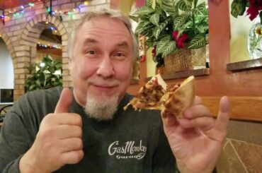 German Pizza at an Italian Restaurant