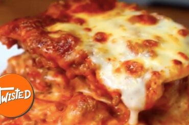 Garlic Bread Lasagna Recipe | Easy Lasagna Recipes | Homemade Dinners | Twisted