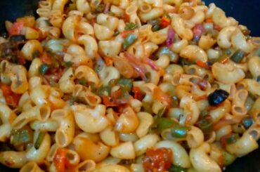 Veg Macaroni Recipe, Vegetarian Pasta Recipes, Indian Style Pasta Recipe, Indian Pasta Recipes