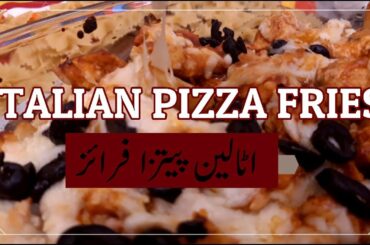 ITALIAN PIZZA FRIES | RECIPE BY it's YUM | EnglishUrdu