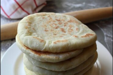 Pita Bread - How to Make Pita Bread at Home - Grilled Flatbread