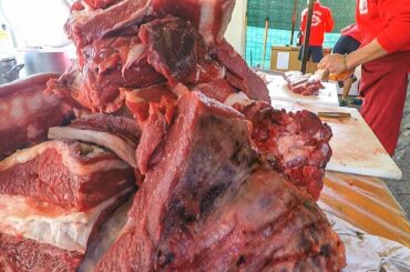 Cooking HUGE Blocks of Beef for the Best 'Bollito Misto', Italy Street Food