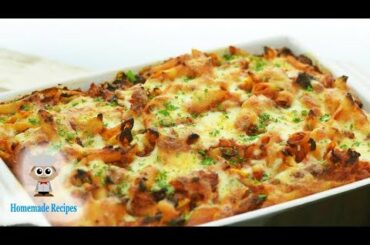 DELICIOUS! Homemade Bolognese pasta bake, easy pasta recipe in the oven to make Bolognese pasta bake