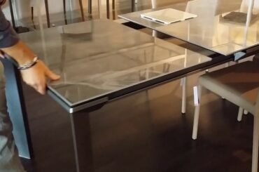 Great furniture design. Gorgeous contemporary table with porcelain top.