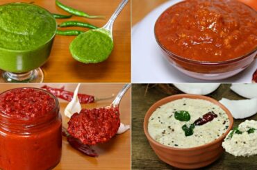 5 आसान और झटपट चटनी की रेसिपी चाट, सैंडविच या दोसा के लिए | 5 Easy and Quick Chutney Recipes