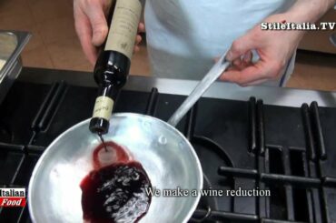 "Italian Food" - Veal liver with Recioto wine- Fegato con confettura di fichi  Recioto  "Amarone TV"