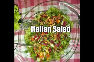 Italian Salad Recipe|Very Quick,Easy and Healthy|Cooking With Tahira