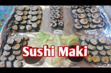 Sushi Maki gluten free made in Italy/이태리에서 만든 엄청 만들기 쉬운 초밥/Easy&Simple recipe/Party food 1