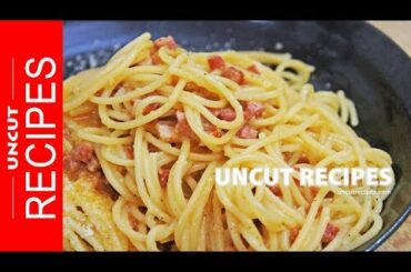Traditional 19th Century Spaghetti Carbonara Recipe || Uncut Recipes