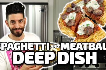 Spaghetti and Meatball Deep Dish