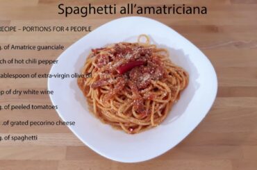 Spaghetti all'amatriciana Recipe