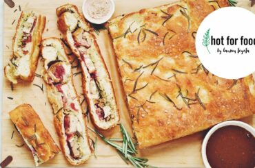 VEGAN STUFFED HOLIDAY LEFTOVER FOCACCIA | hot for food