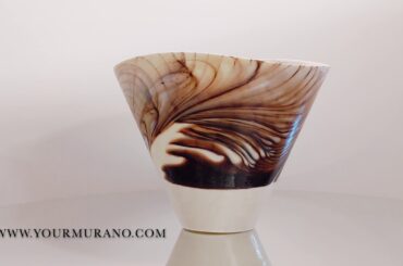 Murano Glass Bowl white - MERCURY