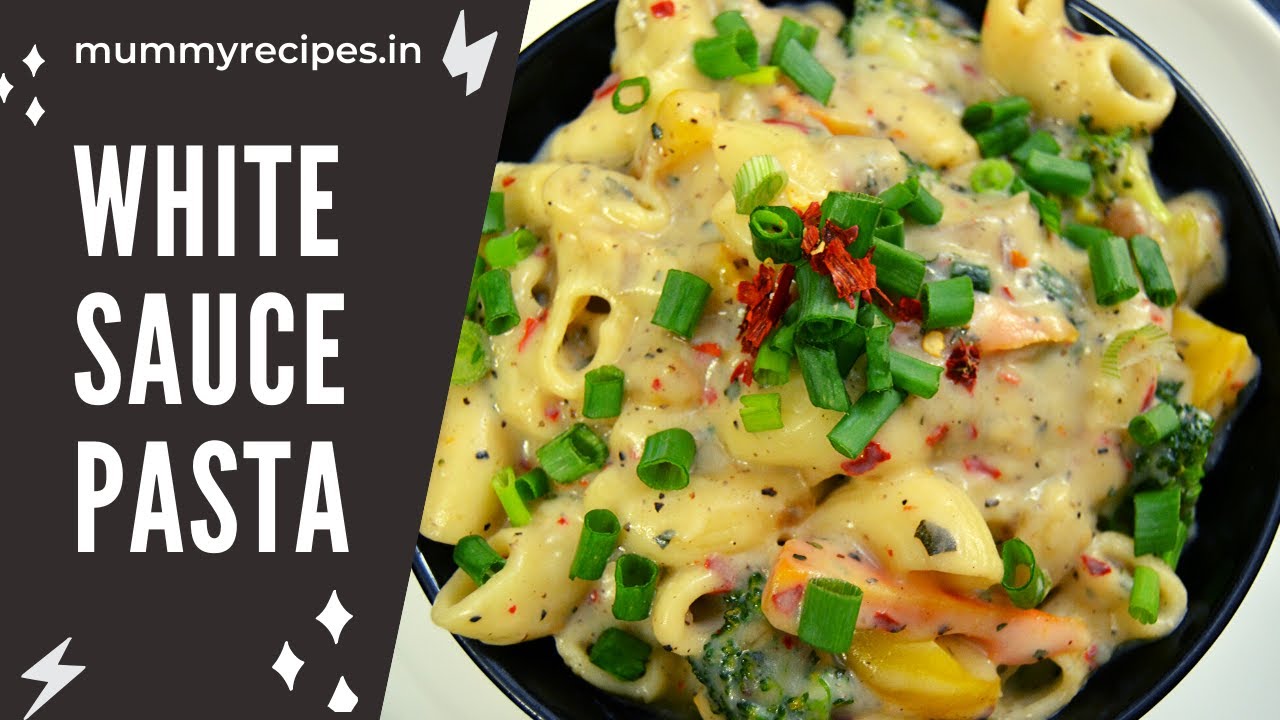 White Sauce Pasta with Vegetables Recipe White Sauce Pasta with Vegetables Recipe