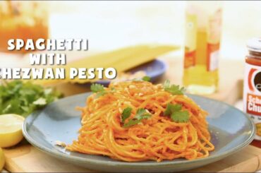 How To Make Spaghetti With Schezwan Pesto | Vicky Ratnani | Red Sauce Pasta Recipe | Ching's Secret