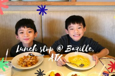 #26: Twins having Italian food at #Bazille, Austin TX