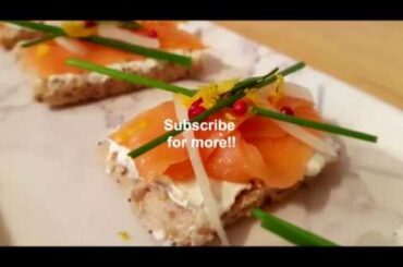 How to make Fresh Italian Smoked Salmon Bruschetta with Cream-Cheese | Momma's Kitchen