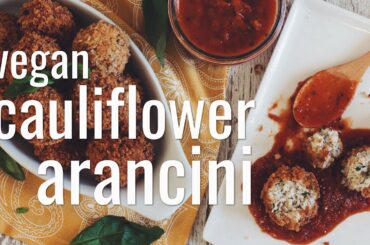 vegan cauliflower arancini | hot for food
