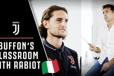 Gianluigi Buffon puts Adrien Rabiot’s Italian knowledge to the test | Buffon's Classroom!  😂🇮🇹