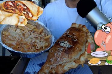 ASMR - Pasta & Calzone * Amazing Mouth Sounds * Italian Food eating show