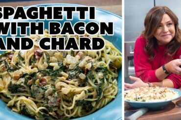 Rachael Ray Makes Spaghetti with Bacon and Chard | Food Network